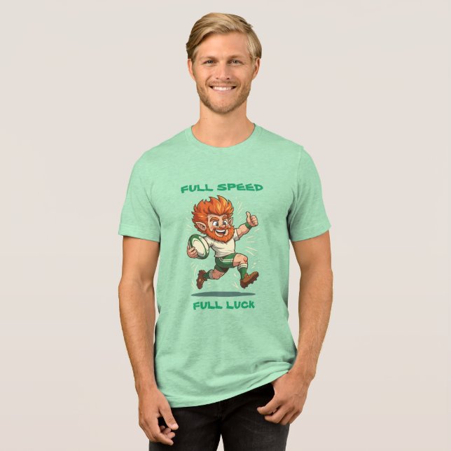 Try Line St Patricks Match Day Charge Tri-Blend Shirt (Front Full)