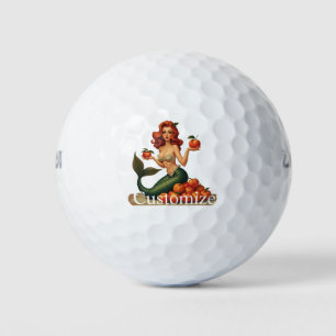 Try My Peaches Mermaid Thunder_Cove Golf Balls