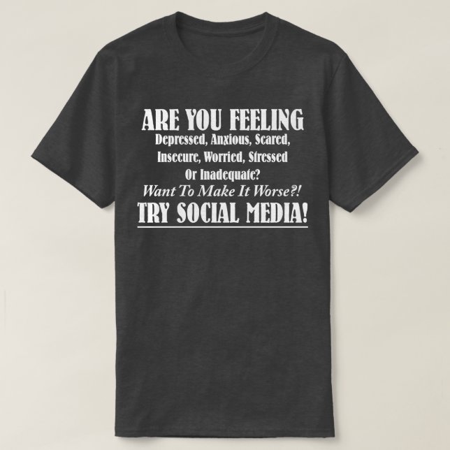 TRY SOCIAL MEDIA T-Shirt (Design Front)