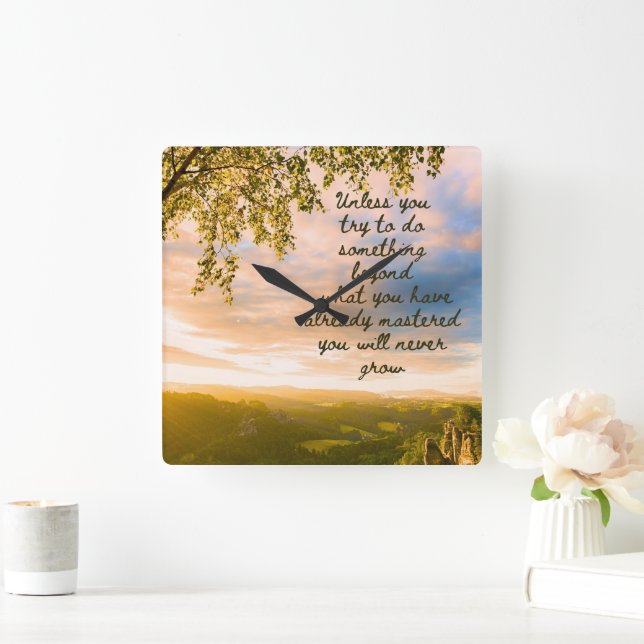 Try Something New Wall Clock (Home)