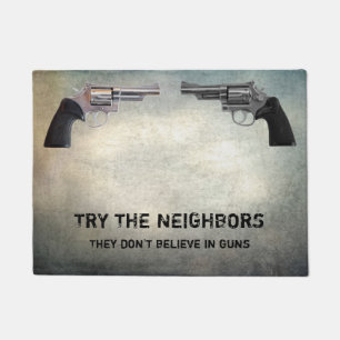 TRY THE NEIGHBORS DOORMAT