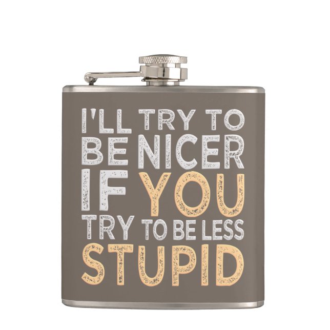 Try To Be Nicer custom flask (Front)