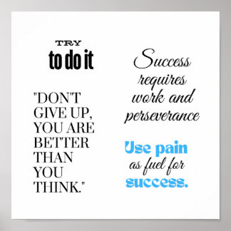 try to do it poster