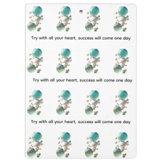Try with all your heart success clipboard