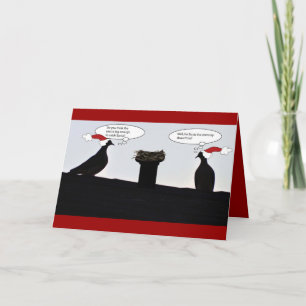 Trying to Catch Santa Holiday Card