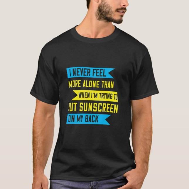 Trying To Put Sunscreen On My Back  Graphic T-Shirt (Front)