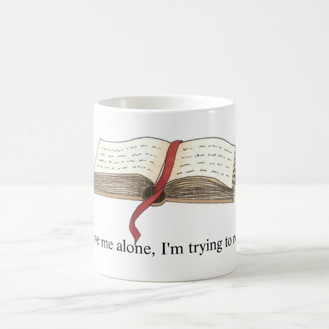 'Trying to Read' Mug (Center)