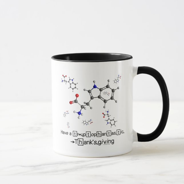 Tryptophan Molecule Mug (Right)
