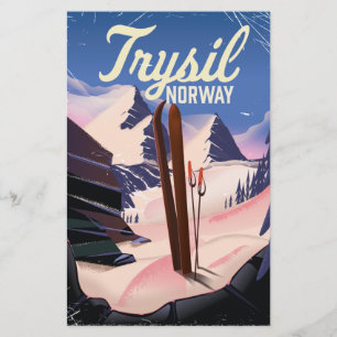 Trysil Norway ski Stationery