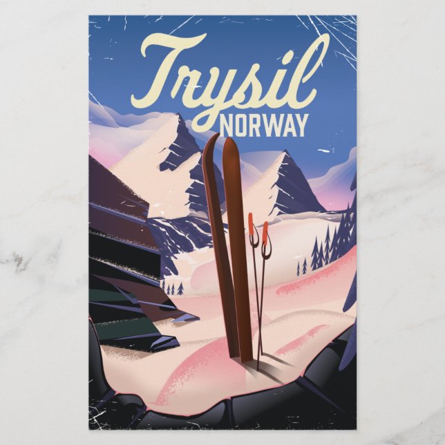 Trysil Norway ski Stationery (Front)