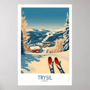 Trysil Ski Poster Norway 1