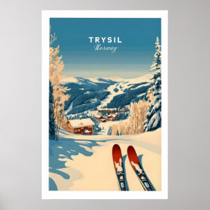 Trysil Ski Print Norway Winter Sports 1