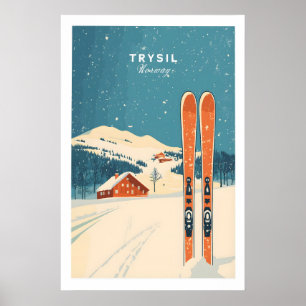 Trysil Ski Wall Art Print Norway 1