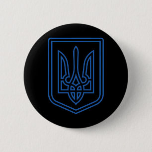 Tryzub Shirt Ukraine Coat Of Arms Ukrainian Anti-c 6 Cm Round Badge