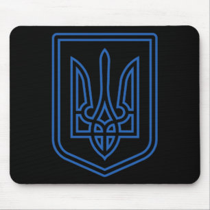 Tryzub Shirt Ukraine Coat Of Arms Ukrainian Anti-c Mouse Pad