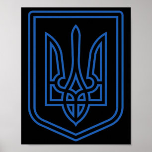 Tryzub Shirt Ukraine Coat Of Arms Ukrainian Anti-c Poster