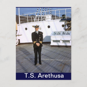 TS Arethusa, CHief P0, captain for a day Postcard