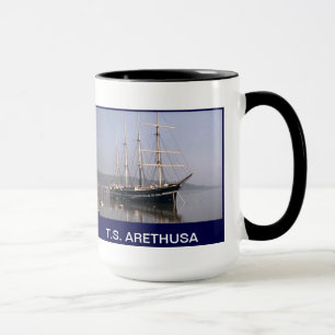 TS Arethusa moored in the Medway Mug