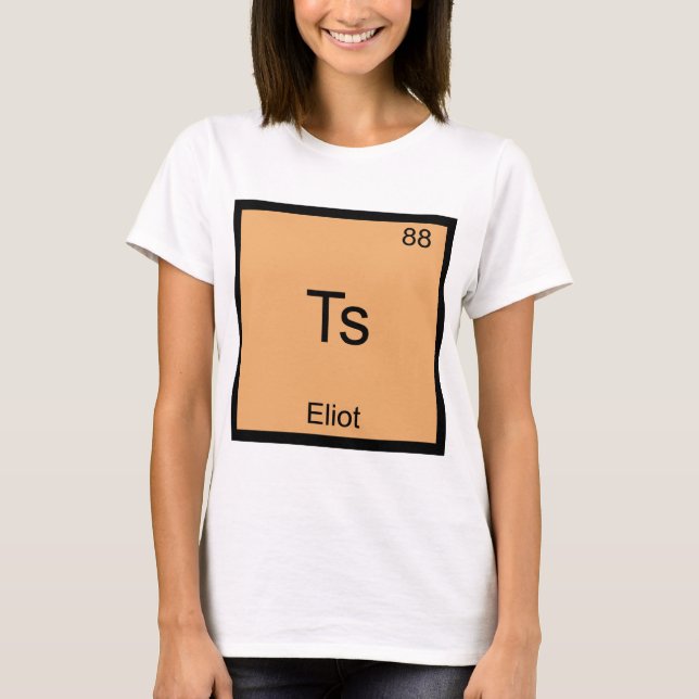 Ts - Eliot Funny Chemistry Element Symbol T-Shirt (Front)