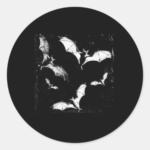 Ts Vampire Horror Spooky Art Halloween Goth Alt Ae Classic Round Sticker