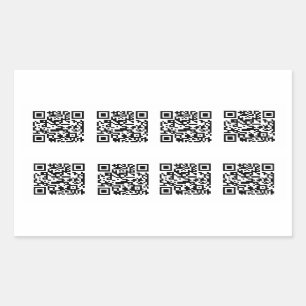 TSA QR Code Prank Rectangular Sticker