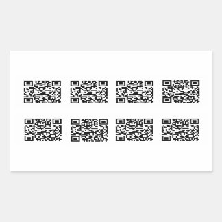 TSA QR Code Prank Rectangular Sticker