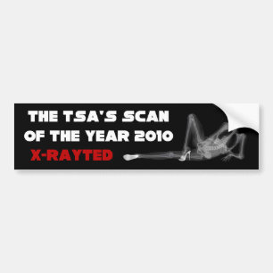 TSA: Scan of the Year 2010 Bumper Sticker