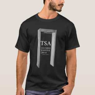 TSA Touching Sensitive Areas Funny T Shirt Planes 
