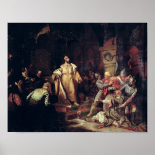 Tsar Ivan III Tearing the Deed of Tatar Khan Poster