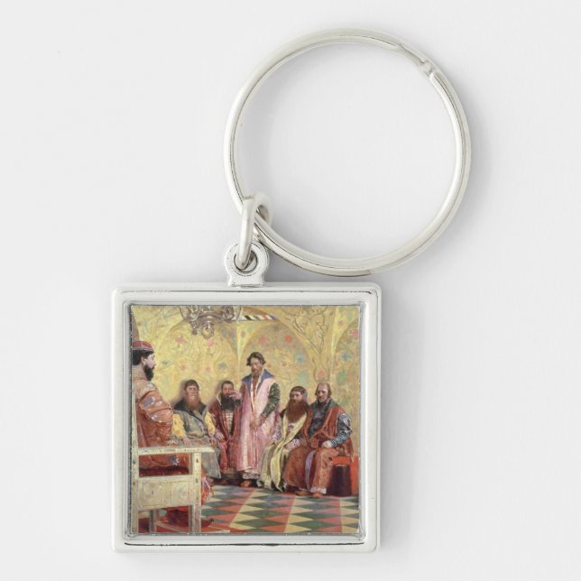 Tsar Mikhail Fyodorovich  with Boyars Key Ring (Front)