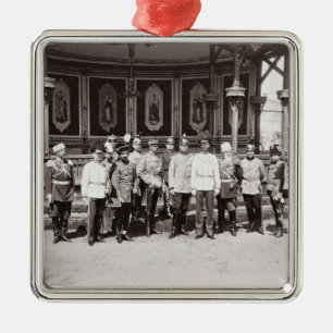 Tsar Nicholas II (1868-1918) standing in the garde Metal Ornament