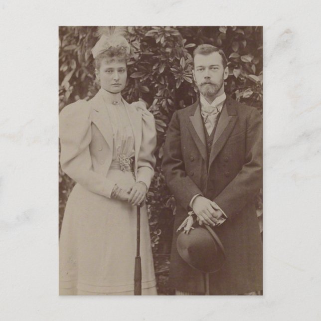 TSAR NICOLAS & TSARINA Romanov of Russia #295 Postcard (Front)
