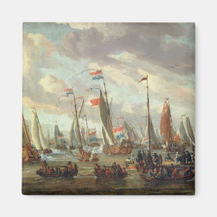 Tsar Peter I visiting England in January 1698 Magnet