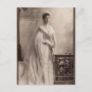Tsarina Alexandra of Russia, Romanov in gala Postcard