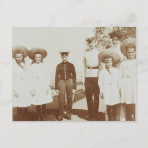 Tsarina of Russia & daughters, OTMA Romanov Postcard