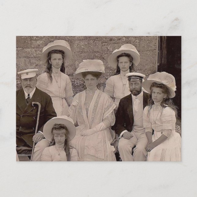 Tsarina of Russia with OTMA and royals England Pos Postcard (Front)