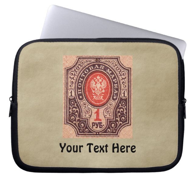Tsarist Russia Postage Laptop Sleeve (Front)