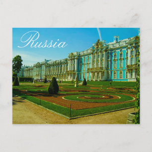 Tsarskoye Selo Pushkin Cathrine Palace Russia Postcard