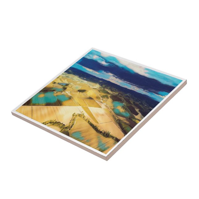 TSC002 TUSCANY Tuscan countryside - Italy, Ceramic Tile (Side)