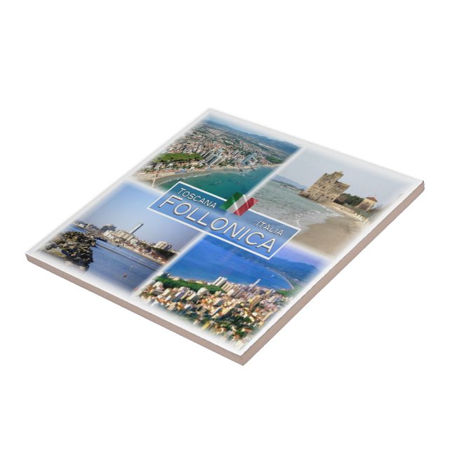 TSC006 FOLLONICA - Mosaic, Tuscany  Italy, Ceramic Tile (Side)