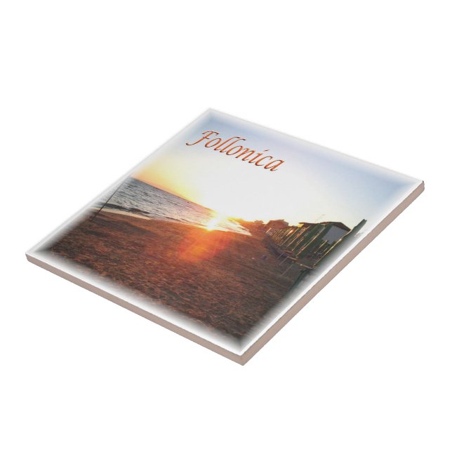 TSC010 FOLLONICA, Sunset, Tuscany, Ceramic Tile (Side)