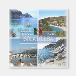 TSC018 ELBA, Mosaic, Tuscany, Fridge Magnet