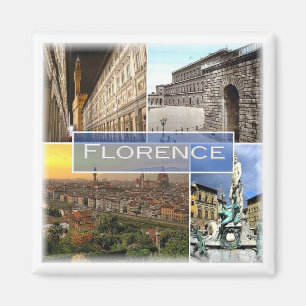 TSC028 FLORENCE, Mosaic, Tuscany, Fridge Magnet