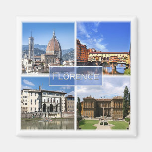 TSC031 FLORENCE, Mosaic, Tuscany, Fridge Magnet