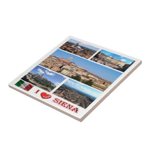 TSC034 SIENA I Love, Mosaic, Tuscany, Ceramic Tile