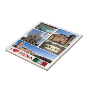 TSC037 SIENA I Love, Mosaic, Tuscany, Ceramic Tile