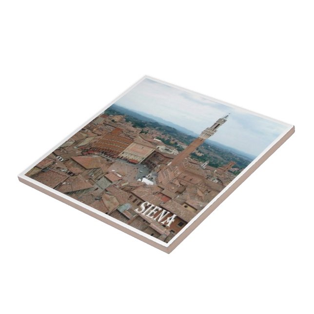 TSC039 SIENA Panorama, Tuscany, Ceramic Tile (Side)