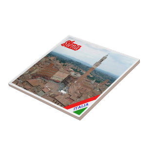TSC040 SIENA, Aerial View, Tuscany, Ceramic Tile