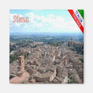 TSC044 SIENA Aerial View, Tuscany, Fridge Magnet