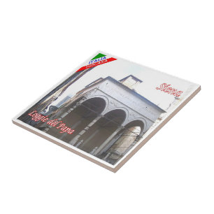 TSC048 SIENA Loggie of The Pope, Tuscany, Ceramic Tile